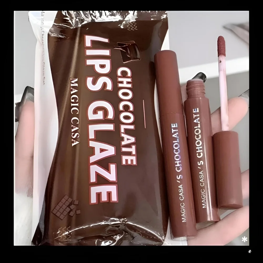 🆕TEMPTATION KISS LAVA CHOCOLATE MATTE LIP GLAZE/GLOSS SET